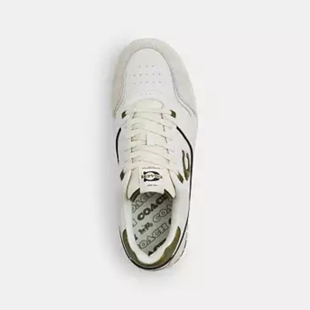 Coach Soho Sneakers Olive Optic White Women's Medium Width New in Box - Picture 5 of 8